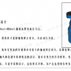 BMH系列并列油口完美体育（中国大陆）官方网站马达